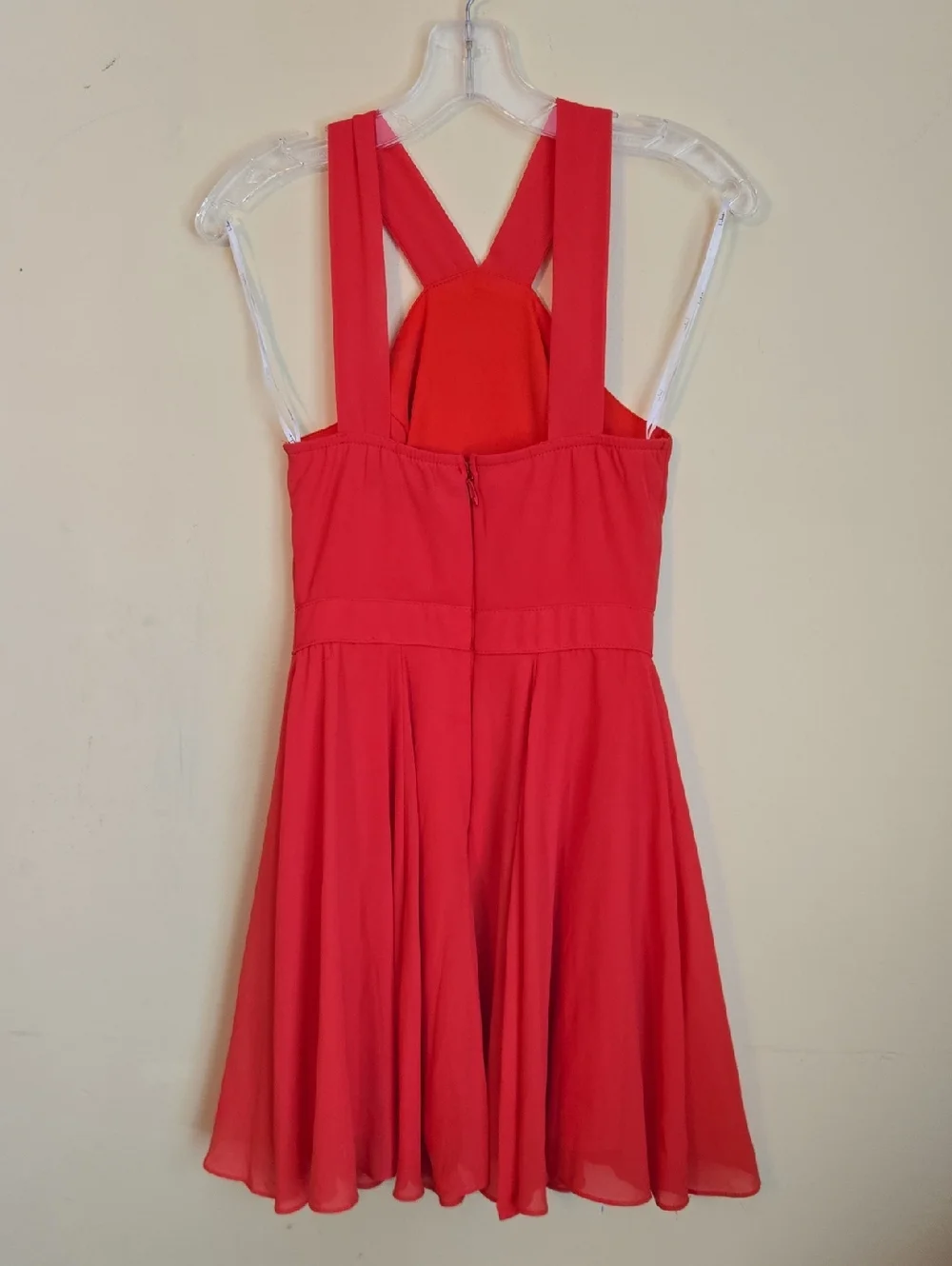Lulu's Forevermore Coral Skater Dress